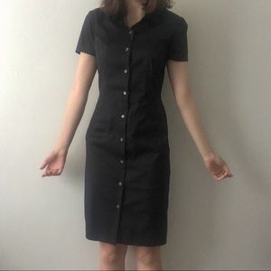 Theory Black Shirtdress